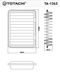 ������ ��������� TOTACHI TA-1343 (17801-21050) - ���� 2