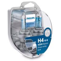 ����� ���������� Philips �43 White Vision ultra 12� H4 60/55�� 2��. 12342WVUSM